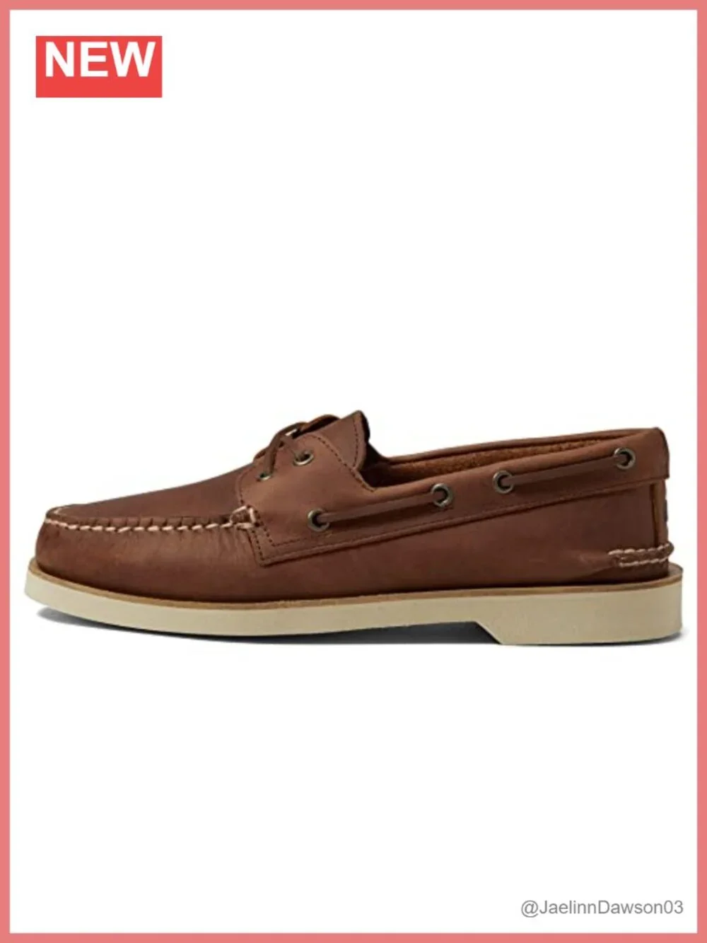 Men's Hand-Sewn Leather Boat Shoes with PLUSHWAVE Sole